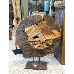 Rzeźba drewno egzotyczne Koło Mystic 95cm